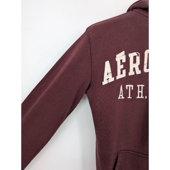 Aeropostale Full Zip Hoodie Adult Size XS Y2K Logo Athletic Division Grunge Cozy - Picture 7 of 11